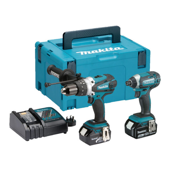 Makita DLX2145TJ 18V 2x5.0Ah Li-ion Hammer Drill/Impact Driver Kit
