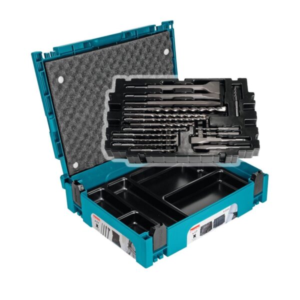 Drill Bit and Chisel Set, SDS-PLUS, 17 pcs, in Makpac case B-52059
