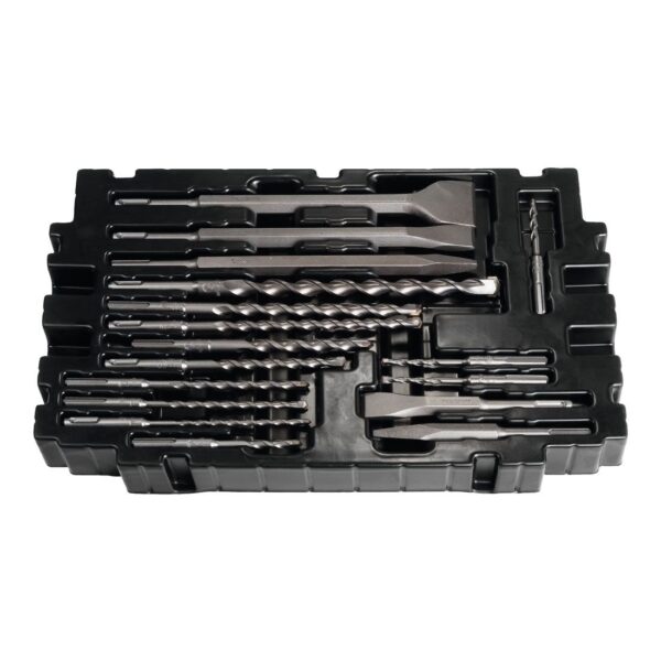 Drill Bit and Chisel Set, SDS-PLUS, 17 pcs, in Makpac case B-52059 - Image 4