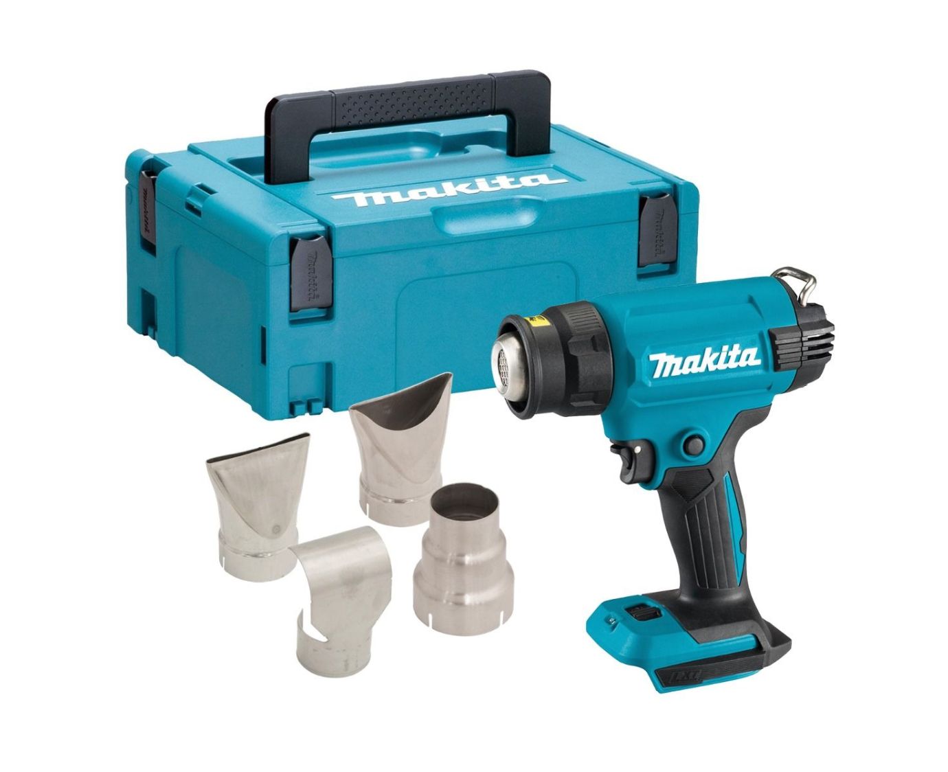 Makita DHG181ZJ 18v LXT Cordless Heat Gun Body Only In Makpac Carry Case Inc 4x Accessories