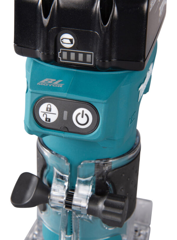 Makita DRT52Z 18v Li-Ion Cordless 1/4" Router/ Trimmer Body Only  - Image 11