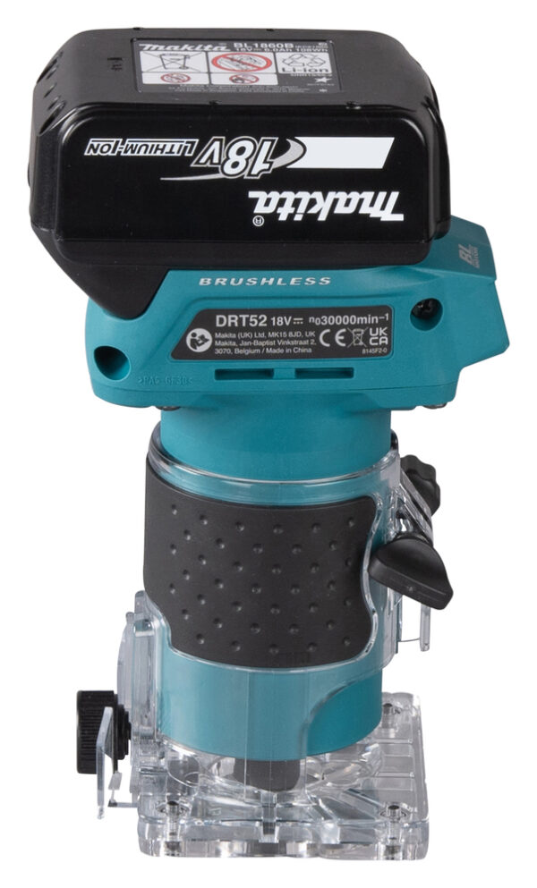 Makita DRT52Z 18v Li-Ion Cordless 1/4" Router/ Trimmer Body Only  - Image 6
