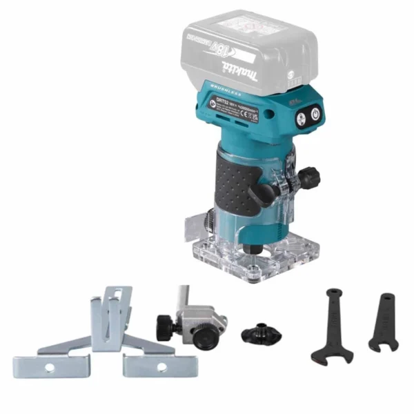 Makita DRT52Z 18v Li-Ion Cordless 1/4" Router/ Trimmer Body Only  - Image 5