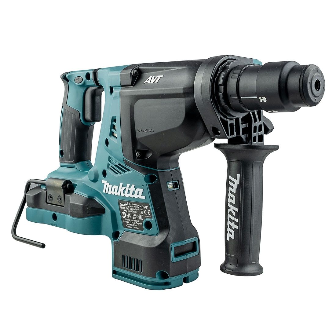 Makita DHR281ZJ Twin 18v LXT SDS+ Rotary Hammer with QCC Body Only In Makpac Carry Case - Image 4