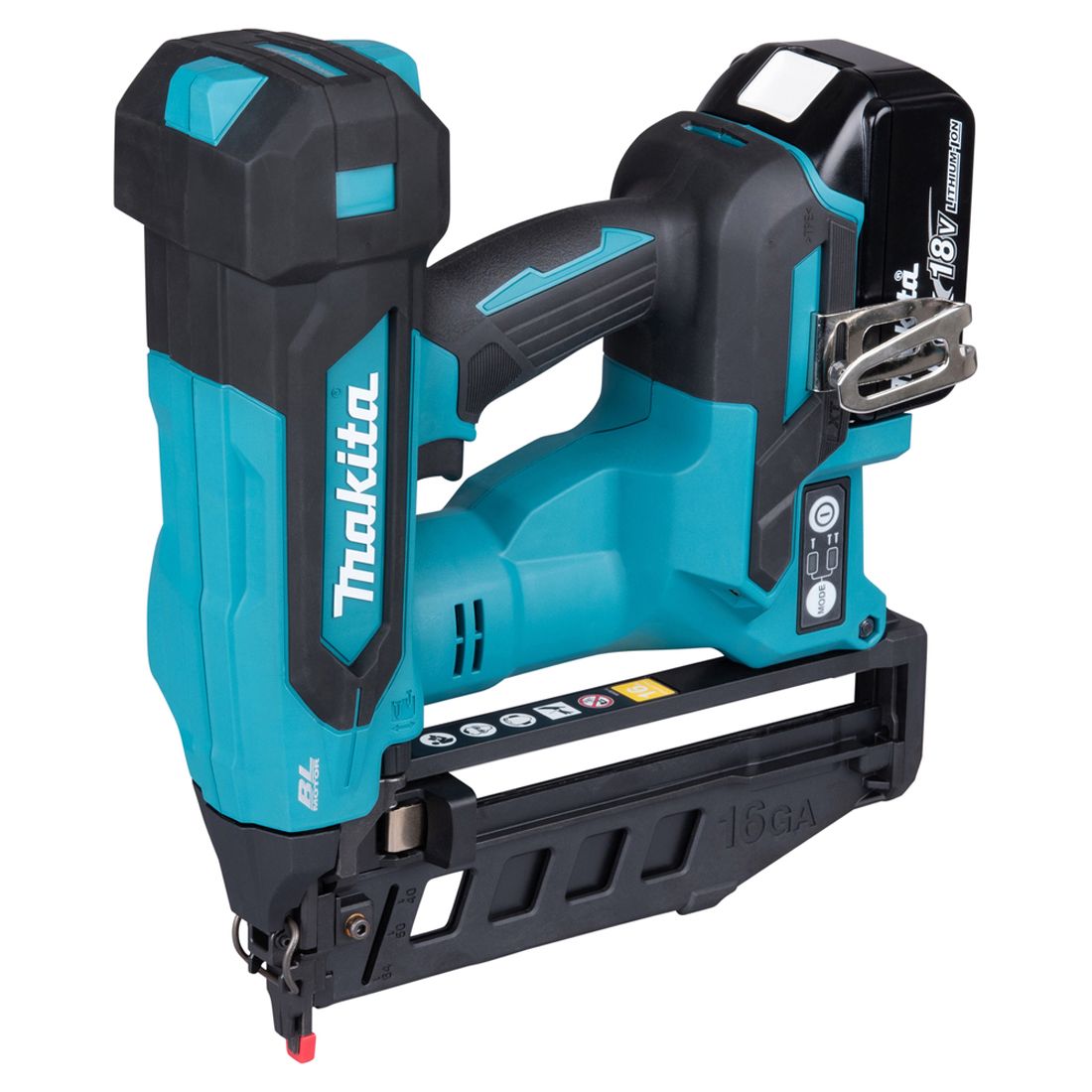 Makita DBN601ZJ 18v LXT Cordless Brushless Finishing Nailer Body Only In Makpac Case - Image 2