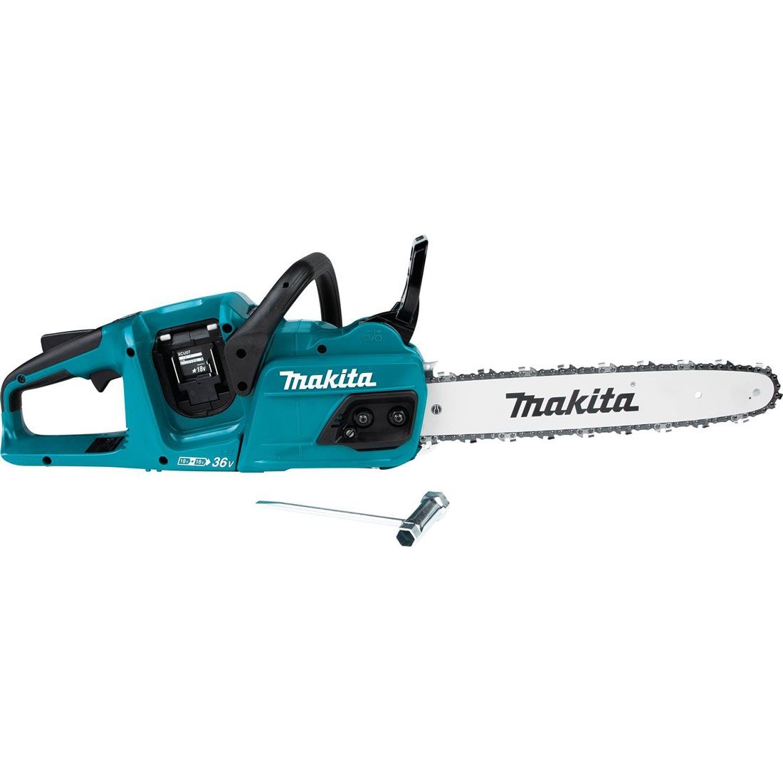 Makita DUC355Z 35cm / 14" Twin 18v LXT Brushless Chainsaw Body Only - Image 2