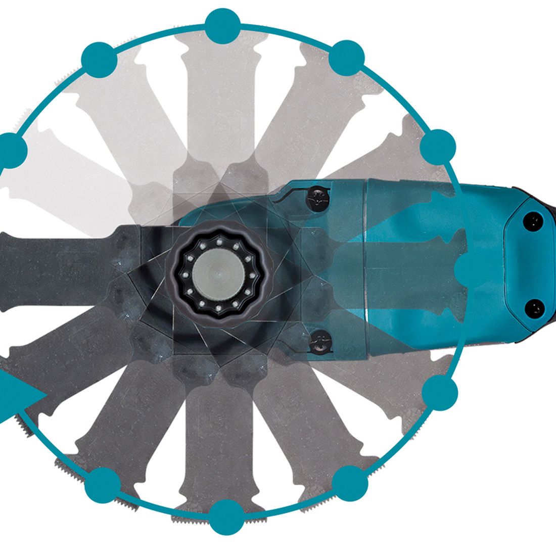 Makita DTM53Z 18v LXT Cordless Brushless Multi Tool Body Only - Image 9