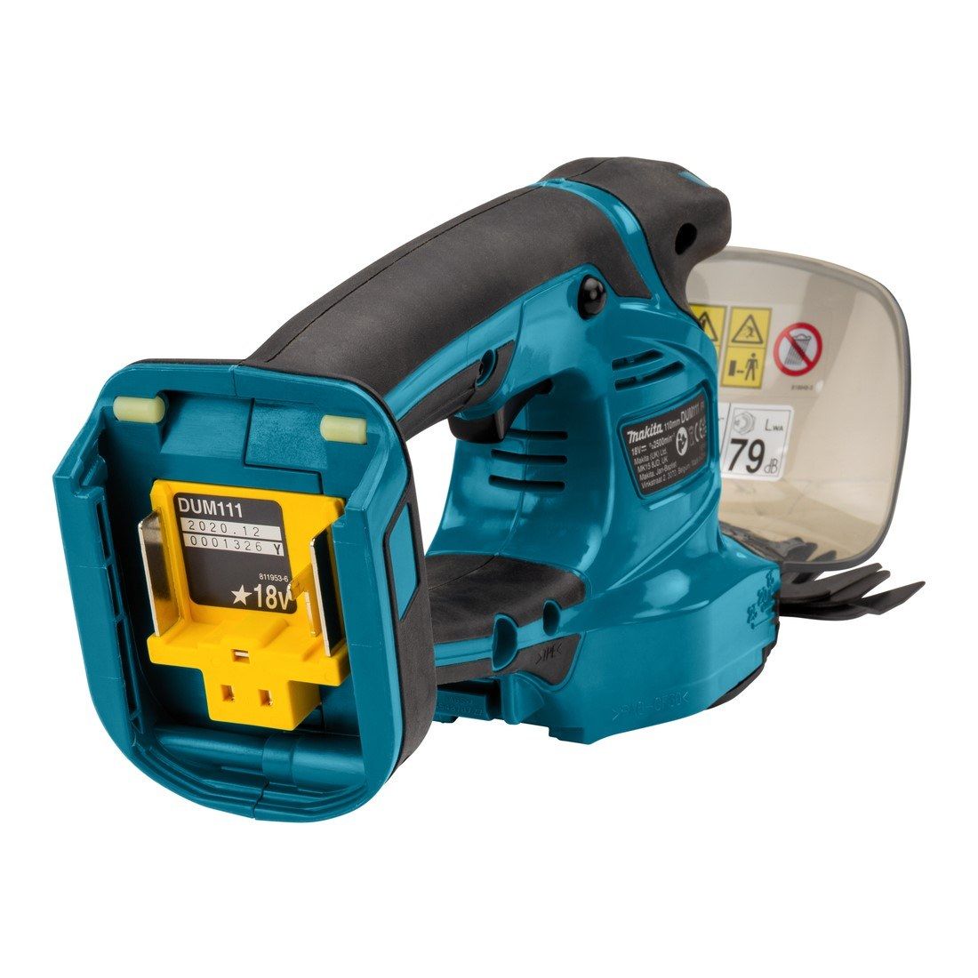 Makita DUM111ZX 18v LXT Cordless Grass Shears Body Only with Hedge Trimmer Blade - Image 3